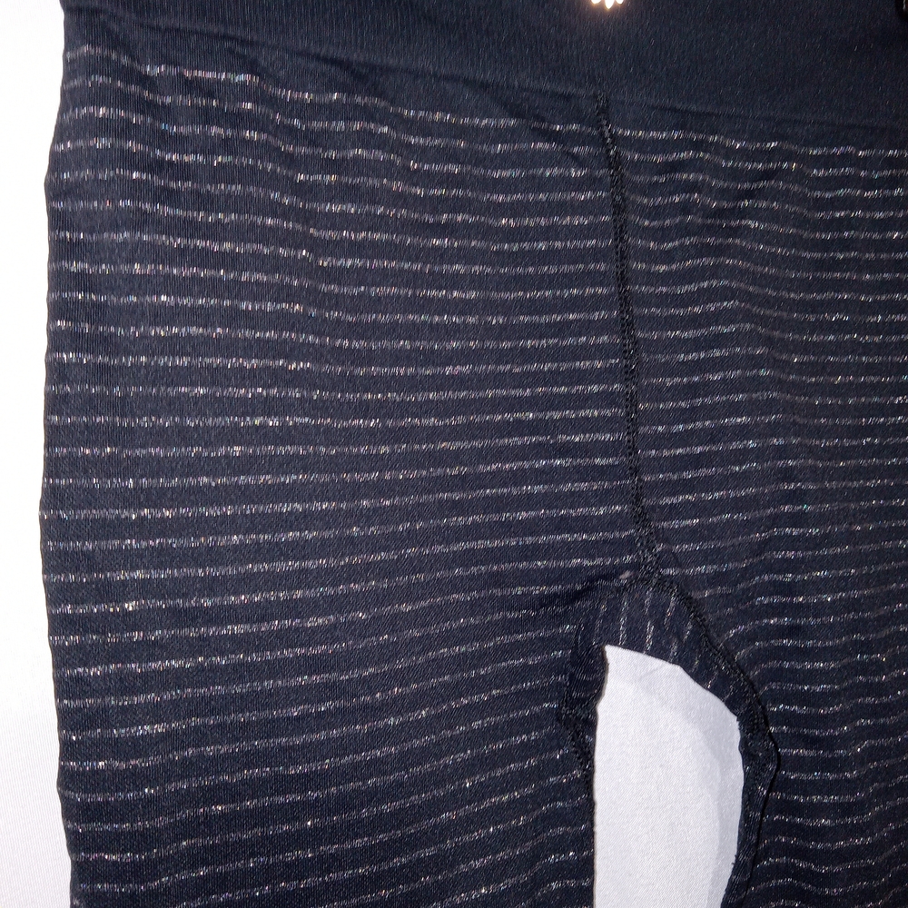Athleta Compression Fitted Leggings Small Reflective Shimmer Stripe Sz Small - Picture 7 of 15